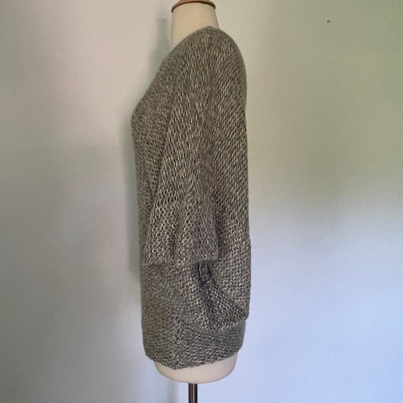Theory Wool And Angora Blend Wide Bat Sleeves Knitted Sweater Size Small - Picture 7 of 10
